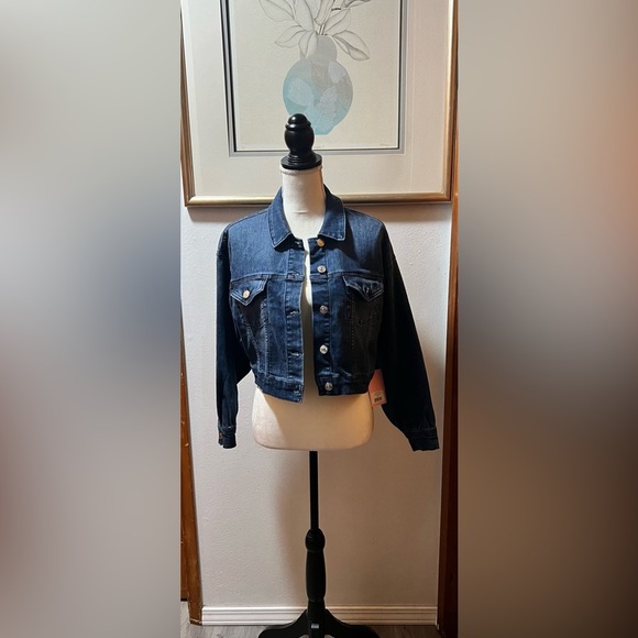 Juicy couture cropped jean jacket
